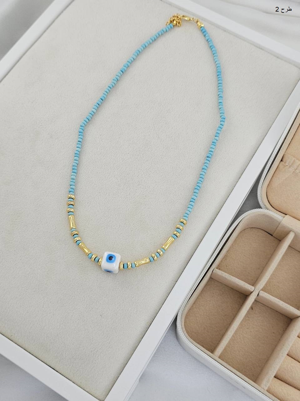 گردنبند فیمو تک رج